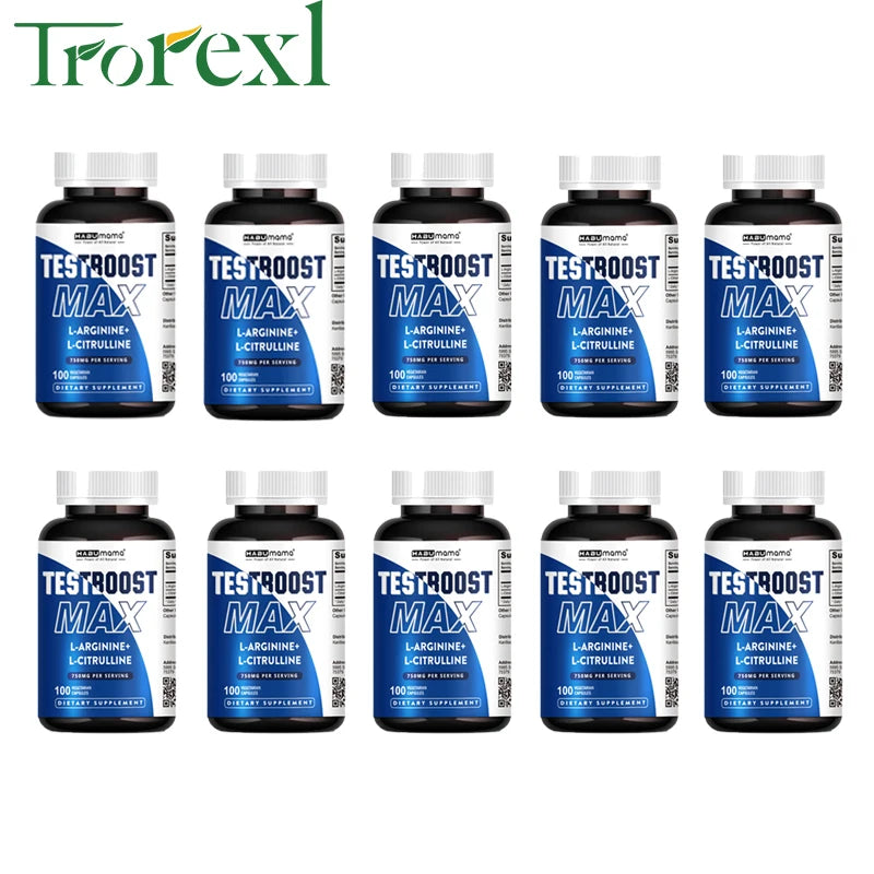 100 Tablets-L-Arginine & L-Citrulline Complex-Male Enhancing Supplements- Boosts Performance,Recovery Support,Bedroom Confidence